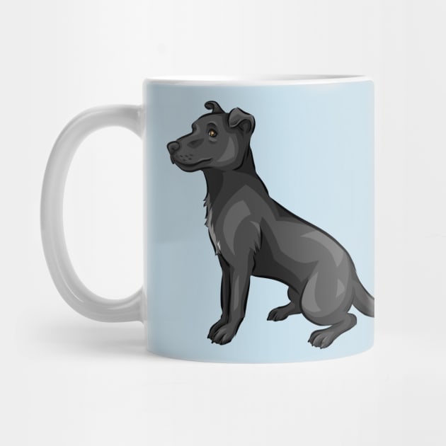 Cute Patterdale Terrier Dog by Shirin Illustration